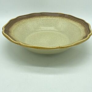Mikasa Whole Wheat E8000 Round‎ Serving Bowl Vintage Japan Rustic Farmhouse